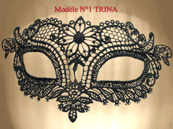 MASK COLOMBINA OF VENICE IN LACE BURANO