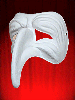 WHITE MASKS TO BE PAINTED THEATER Comedia dell ARTE in Papier Mach the 