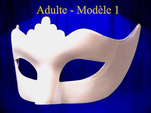 MASQUE BAL VENITIEN LOUP BLANC ADULTE OU ENFANT