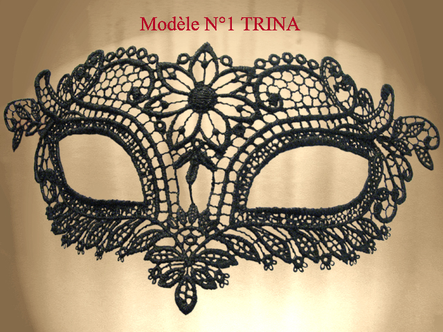 MASK COLOMBINA OF VENICE IN LACE BURANO