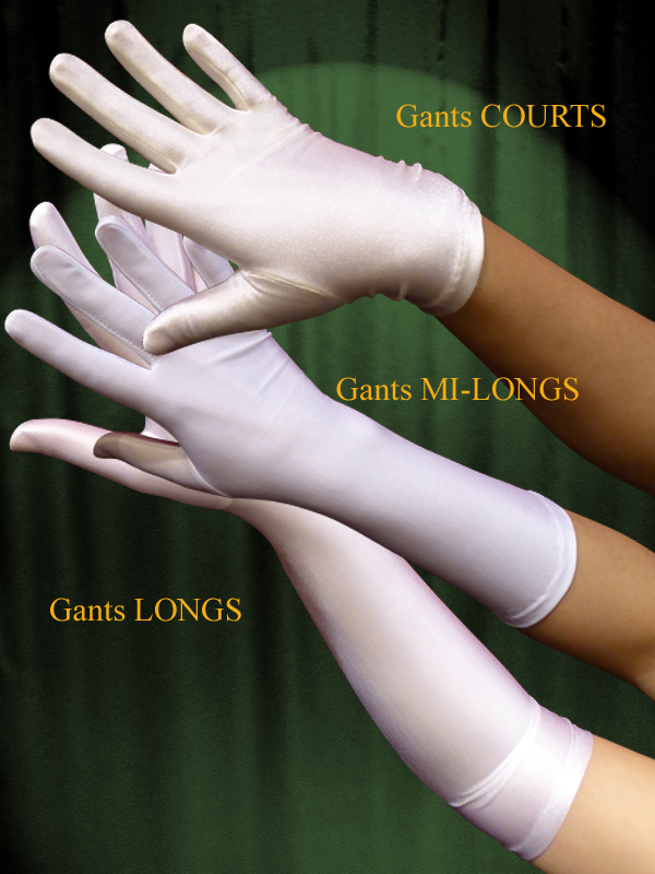 EXTENSIBLE GLOVES SATIN or VELVET