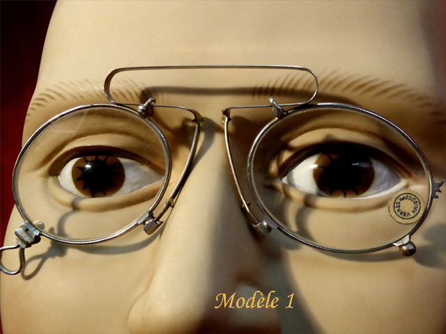 LORGNON PINCE-NEZ ANCIENS,BESICLES, BINOCLES D'EPOQUE - MODELE 1