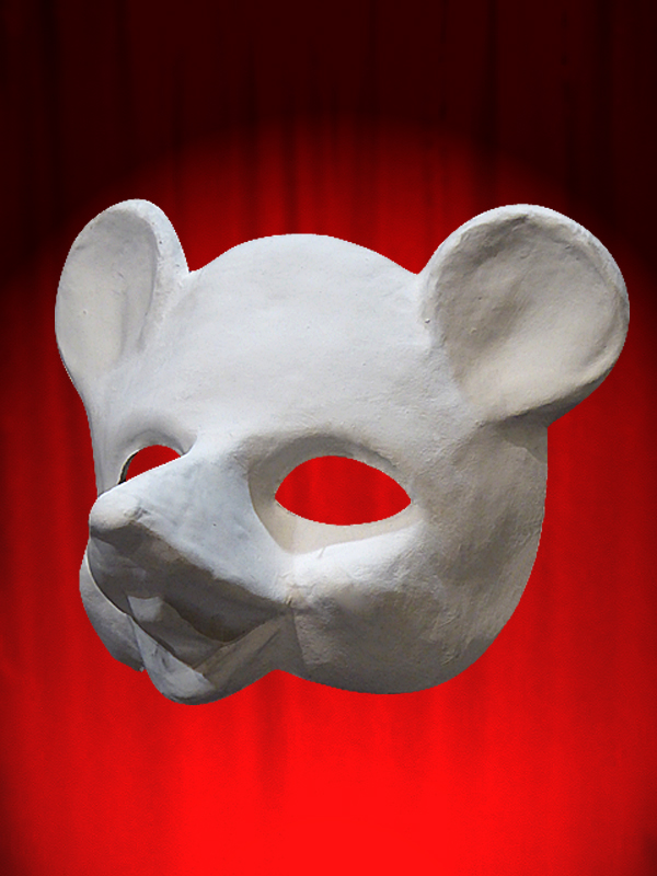 BASE A PEINDRE MASQUE BLANC SOURIS ou RAT ED