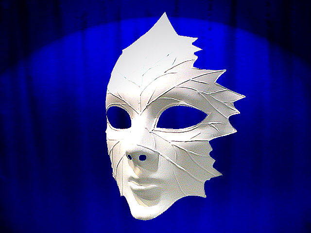 MASKE VENEDIG FALZT WEISS