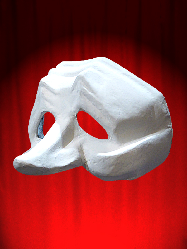 MASQUE COMEDIA DELL ARTE PULCINELLA 5 ou petit ZANNI BLANC