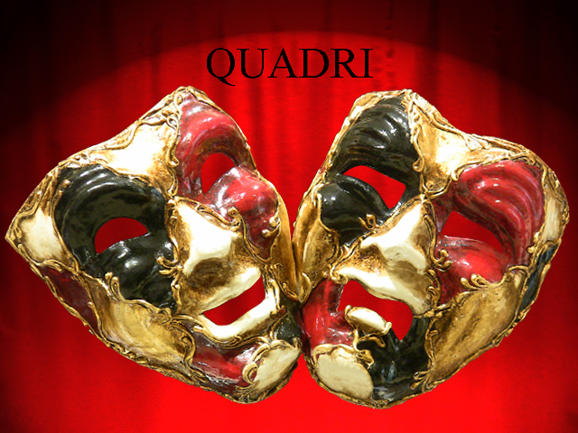 MASQUES DEUX FACES TRAGI-COMIQUES MODELE REDUIT