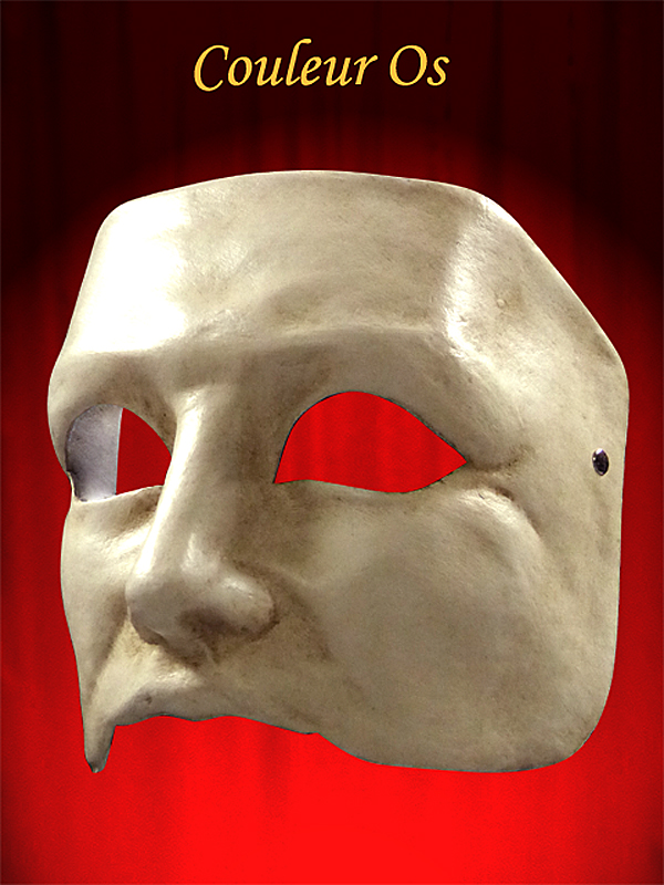 HALBE MASKE GESICHT FARBE PAPPMACHE