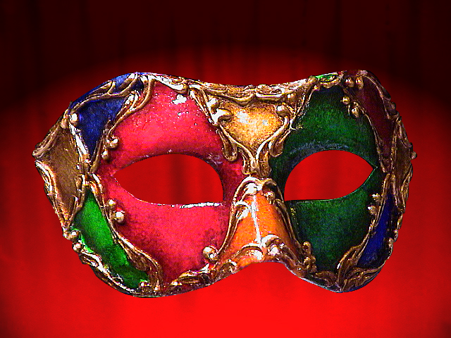 MASCHERA VENITIEN COLOMBINA ARLECCHINO ANDI