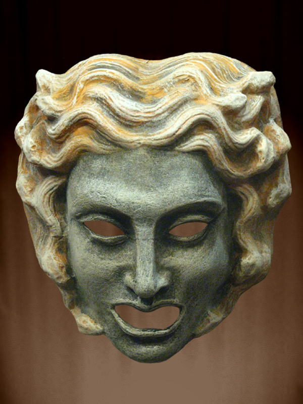 MASCARA MITOLOGICA DEL TEATRO GRIEGO DE MEDUSA O GORGON