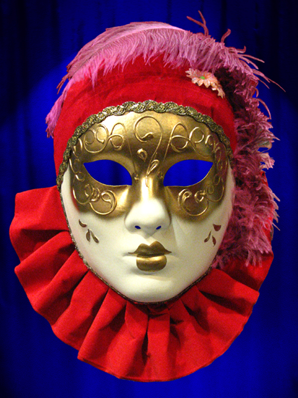 MASQUE VENITIEN VISAGE PIERROT COMMEDIA