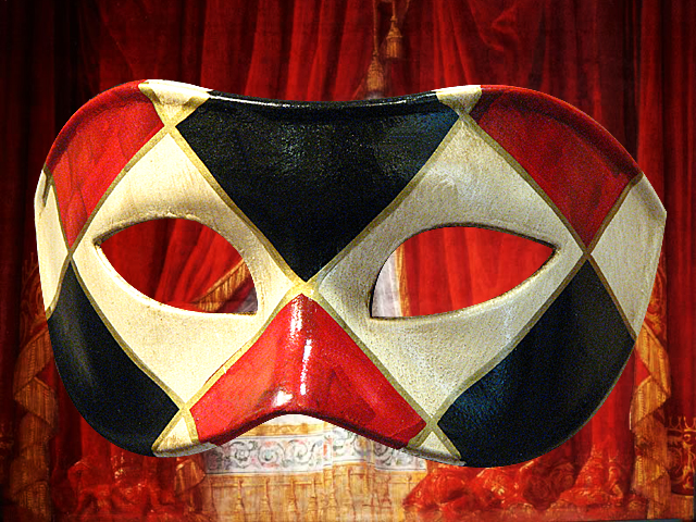 MASCHERA DI VENEZIA  COLOMBINA ROMBO