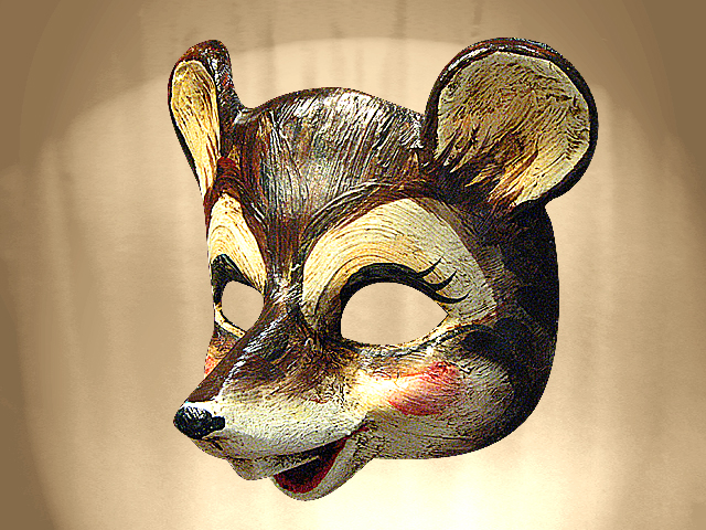 MASQUE SOURIS ou RAT PAPIER MACHE