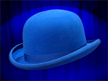 VRAI CHAPEAU MELON BLEU VIF 526 (Delai 2/3 semaines)