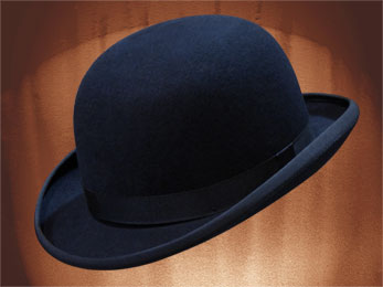 CHAPEAU MELON CABAN BLEU MARINE (Delai 2/3 semaines)