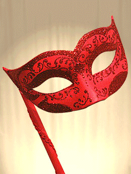 COLOMBINA MASKS VENICE WITH STICKS LAG