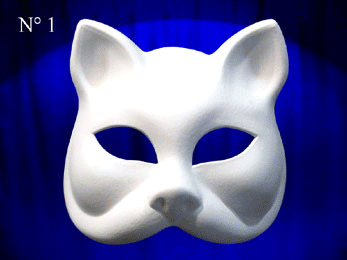 MASQUES CHAT BLANC DE VENISE