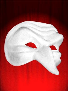 Masque de Venise - CAPITANO 2 K PAPIER MACHE BLANC ED