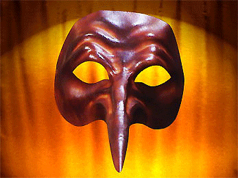 Mascaras em couro Comedia del ARTE ZANNI