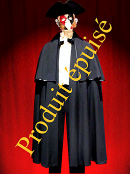 BLACK VENETIAN CAPES IN GABARDINE A COLLAR VELVET