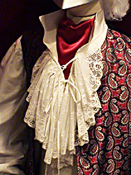 camicia jabot dentella